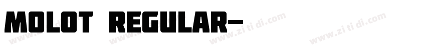 Molot Regular字体转换